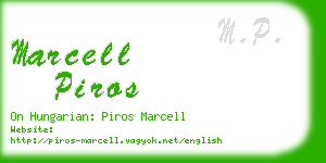 marcell piros business card